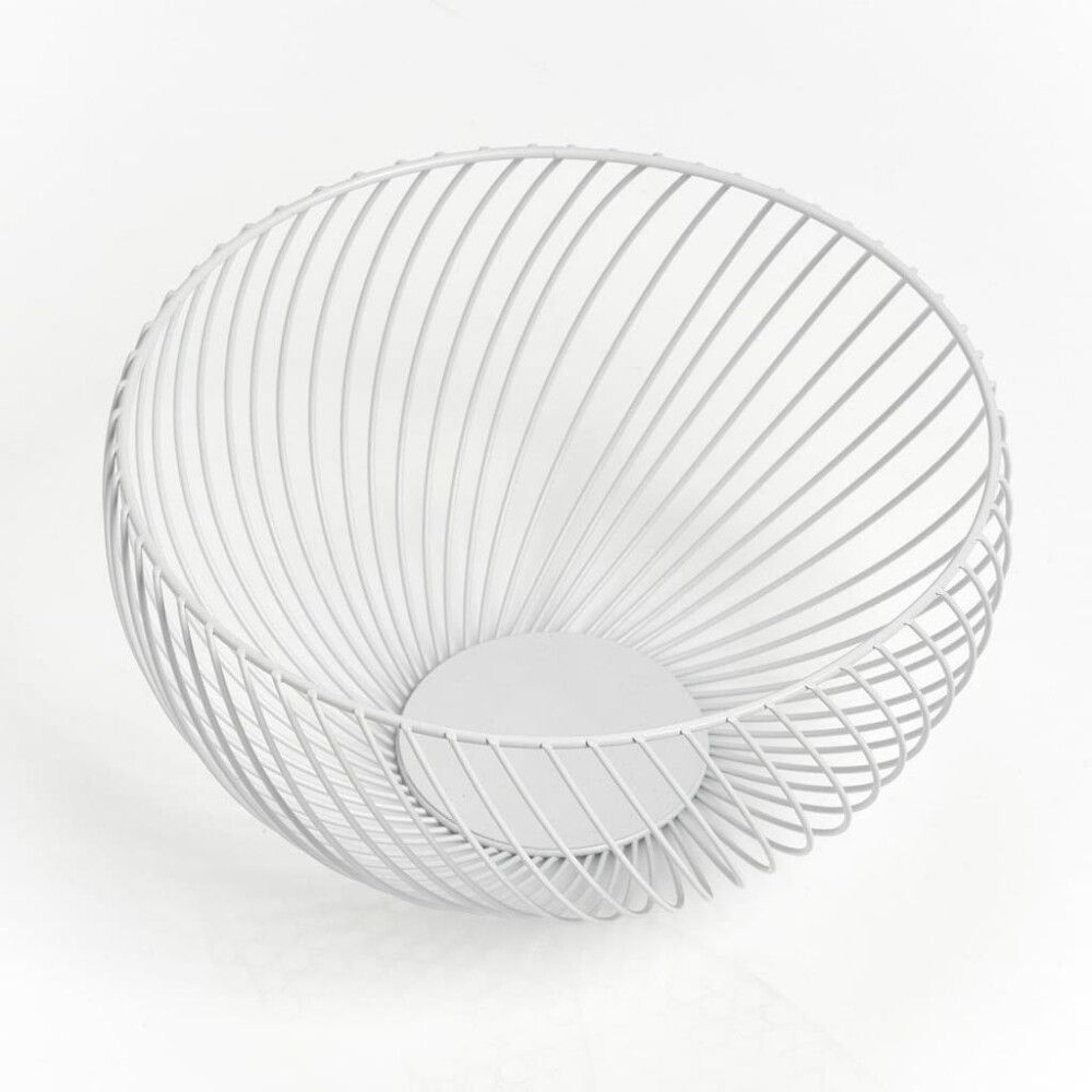 Puuvilja korv Ø 26,5 x 13,5 cm, valge