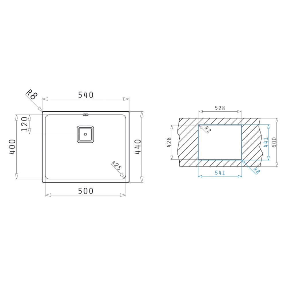 Köögivalamu Lume 54 x 44 cm