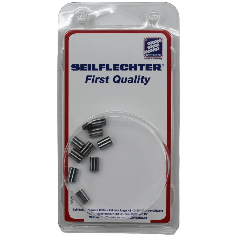 Presshülss Seilflechter tsingitud vask 1,5-2,0 mm 10 tk