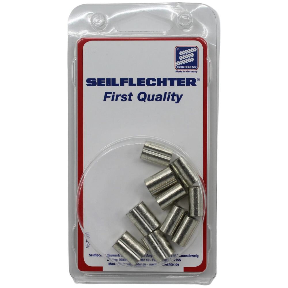 Presshülss Seilflechter tsingitud vask 2,8-3,0 mm 10 tk