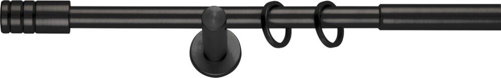 Kardinapuu komplekt Expo Ambiente Rillcube must 210 - 400 cm