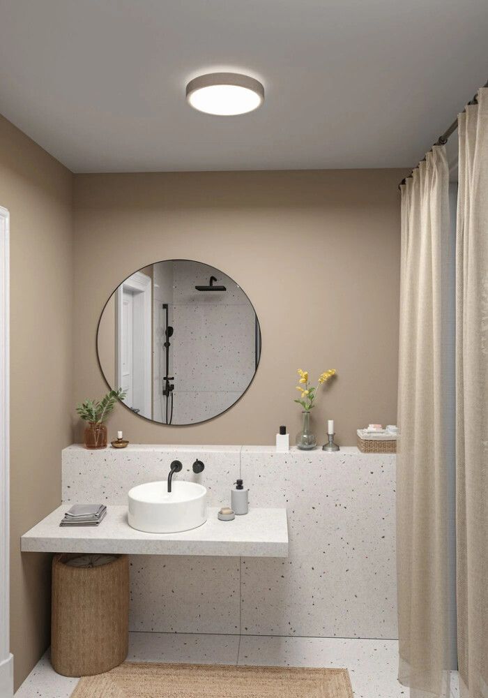 LED-plafoon Paulmann Cosara Ø 30 cm beež