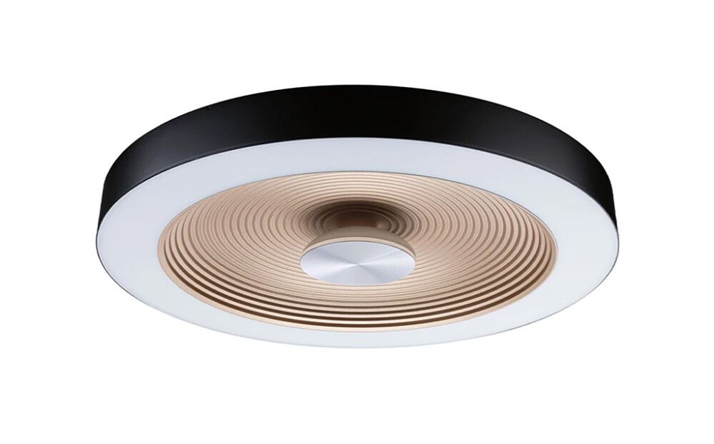 Plafoon Paulmann Volea Ø 40 cm Must/Kuldne