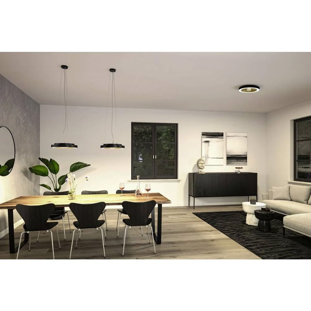 Riputuskomplekt  Paulmann  Volea valge 70-150 cm Must