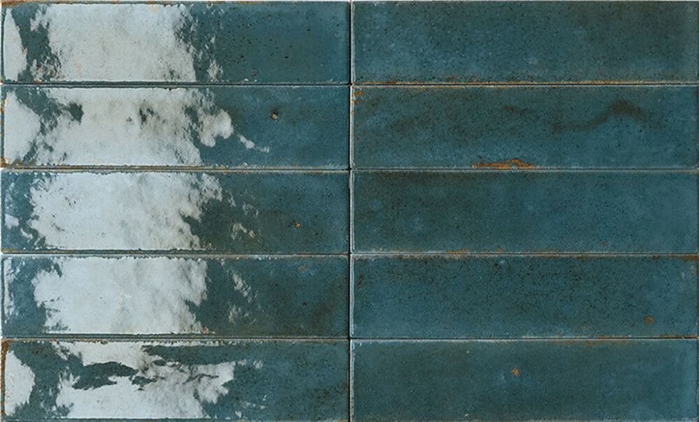 Seinaplaat  Bayker Raku Blu Oriente 6 x 25 cm