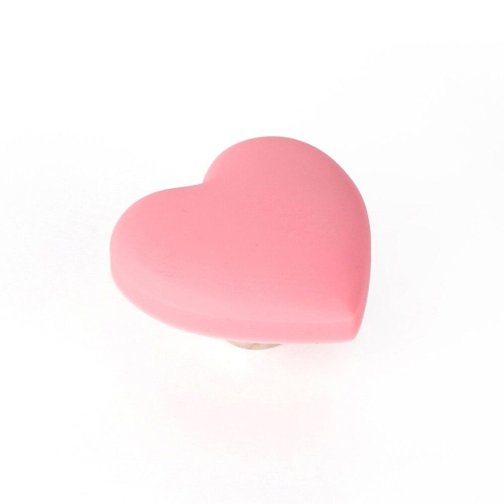 Mööblinupp REI roosa süda 40 mm