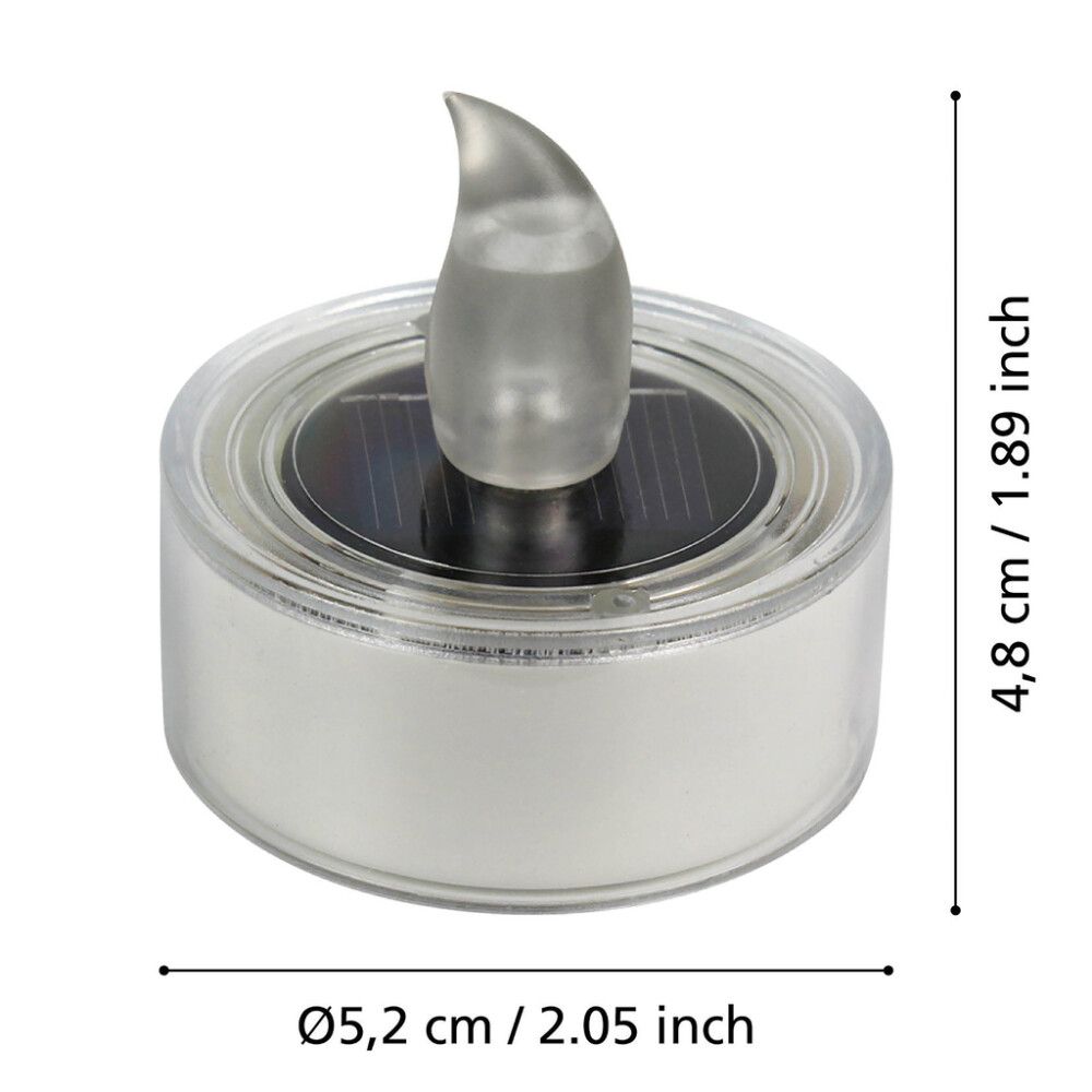 Päikesepatareiga LED-teeküünlad Ø 5,2 cm 3 tk/pakk