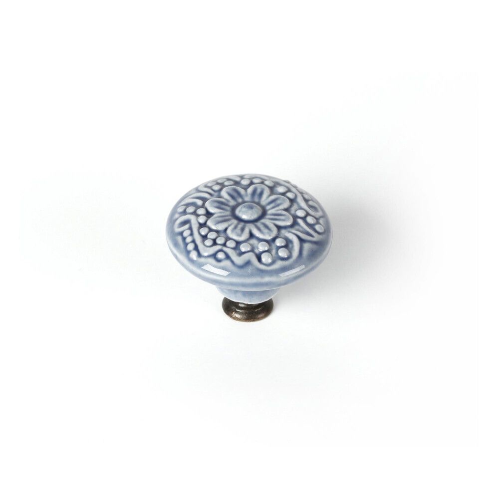 Mööblinupp REI sinine portselan 44 mm