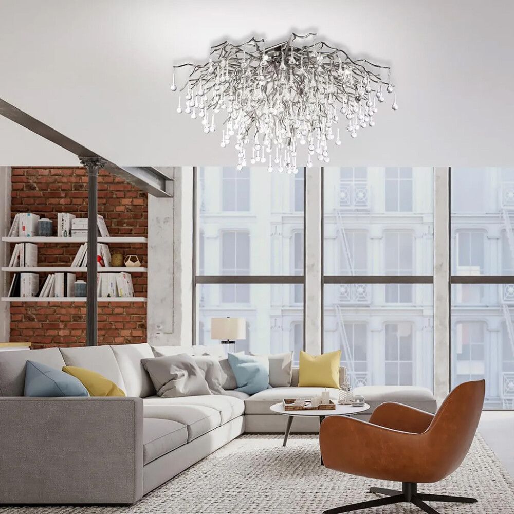 Laevalgusti Paul Neuhaus Icicle Hõbe Ø 100 cm