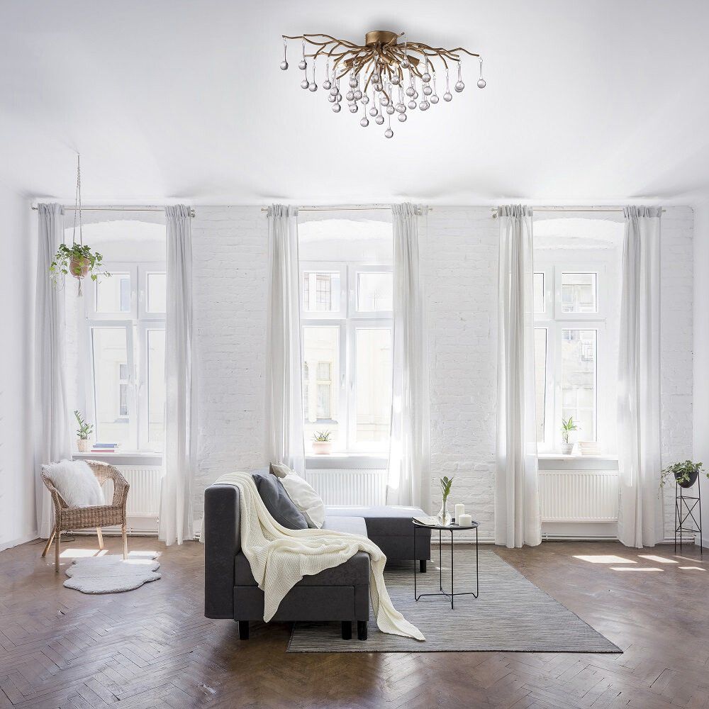 Laevalgusti Paul Neuhausi Icicle Ø 60 cm messing