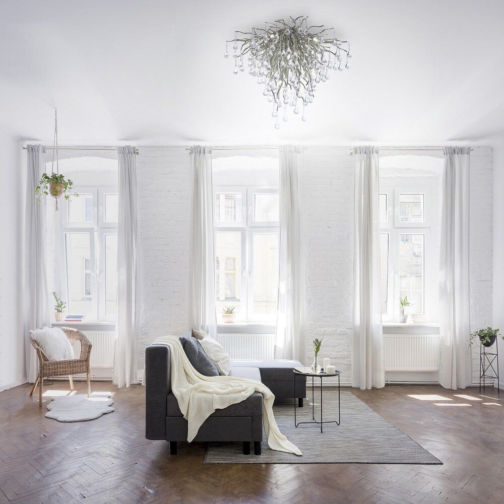 Laevalgusti Paul Neuhaus Icicle Hõbe Ø 50 cm