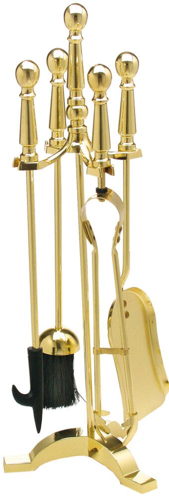 Kaminatarvikute komplekt Lienbacher 4-osaline messing