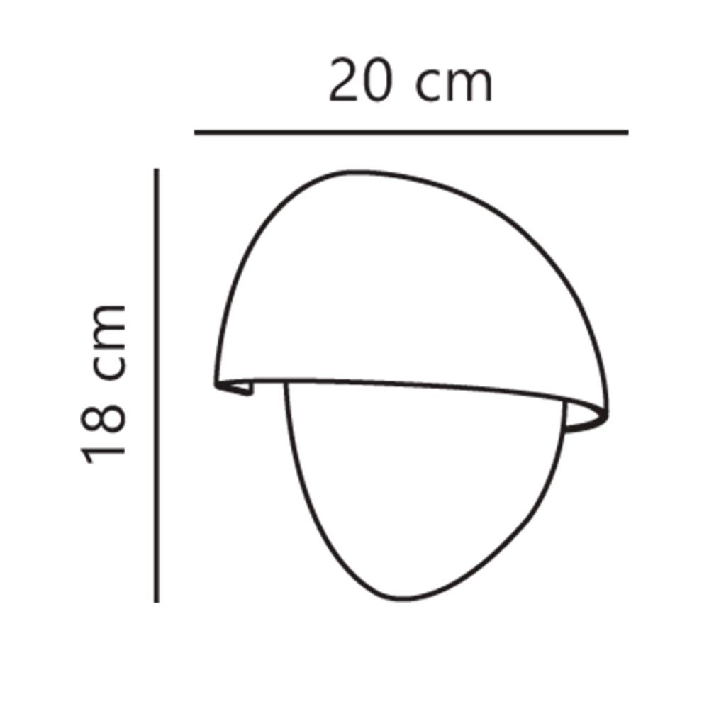 Välisseinavalgusti Nordlux Scorpius Round must