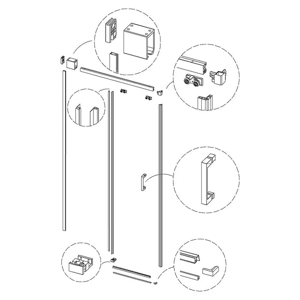 Kinnituskomplekt Camargue Roma Mix & Match hõbedane