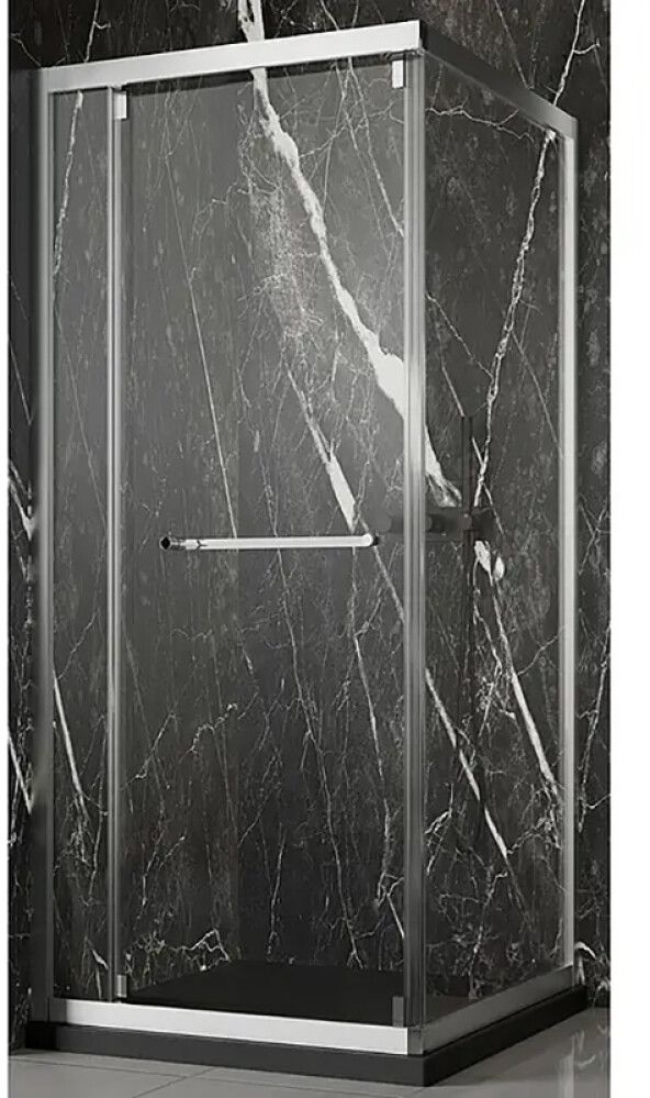 Dušinurk Camargue Verona 90 x 90 x 195 cm hõbe