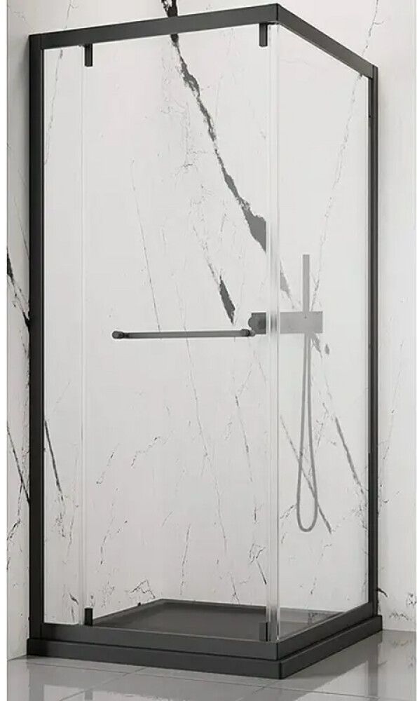 Dušinurk Camargue Verona 90 x 90 x 195 cm must