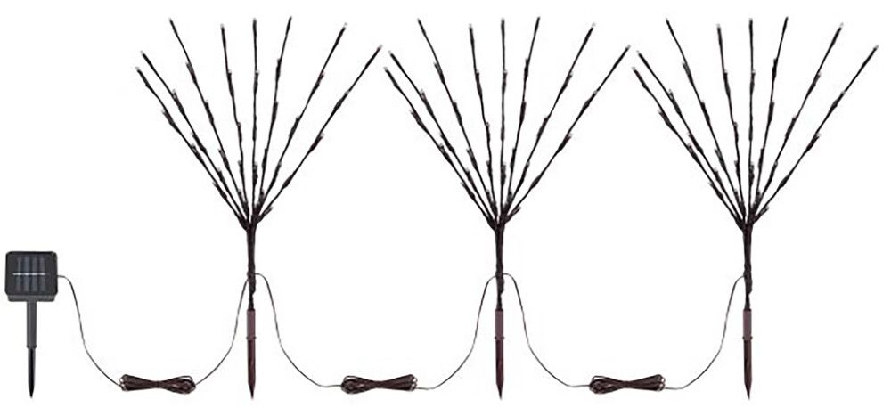 Päikesespatareiga LED-valgussari Globo 120 osaline