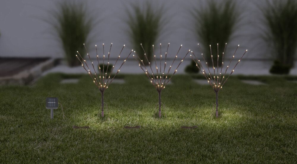 Päikesespatareiga LED-valgussari Globo 120 osaline