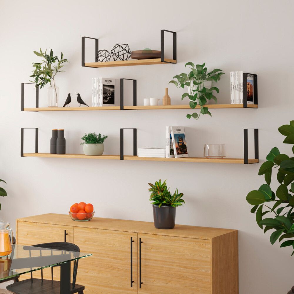 Riiulikandur REI 31 x 21 x 3 cm must