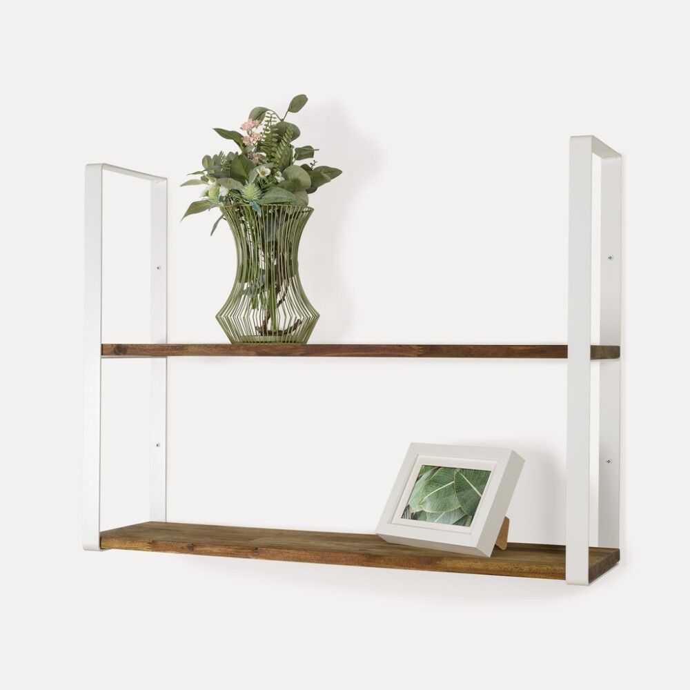 Riiulikandur REI 60,8 x 21 x 3 cm valge