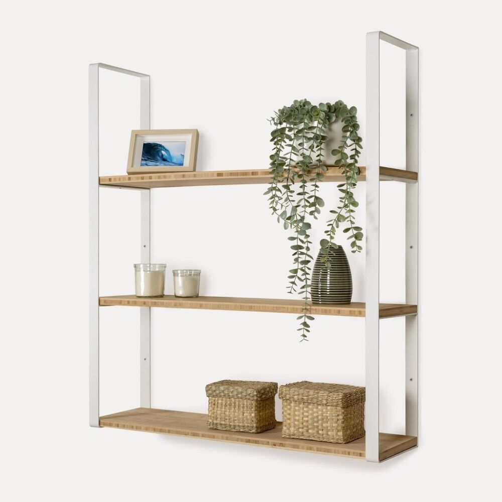 Riiulikandur REI 91 x 21 x 3 cm valge