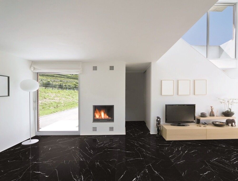 Põrandaplaat Opera Marmore Nero Marquinia 30 x 60 cm