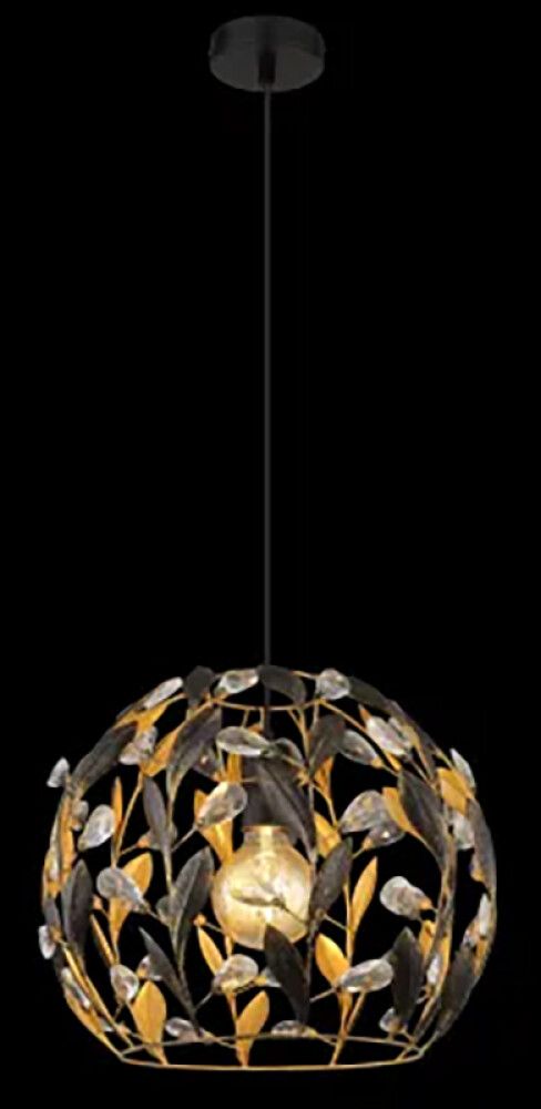 Rippvalgusti Globo Mika 150 cm must/kuldne