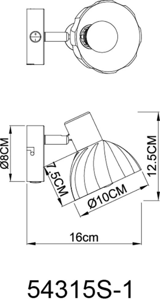 Kohtvalgusti Globo Zachery