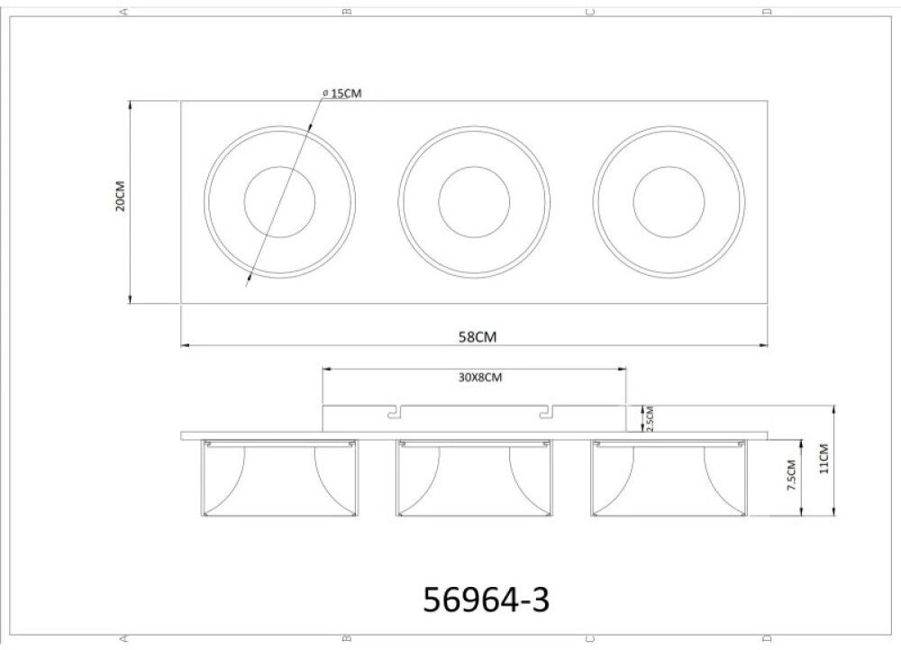 Laevalgusti Globo Raymond 62 cm
