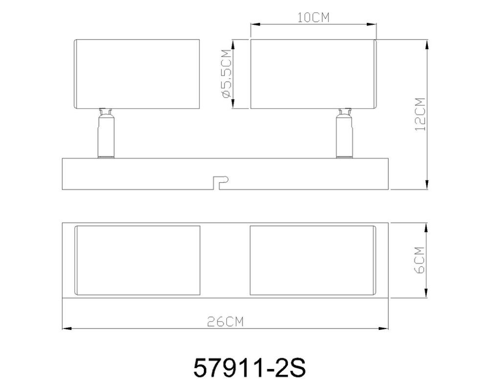 Kohtvalgusti Globo Robby 2-osaline