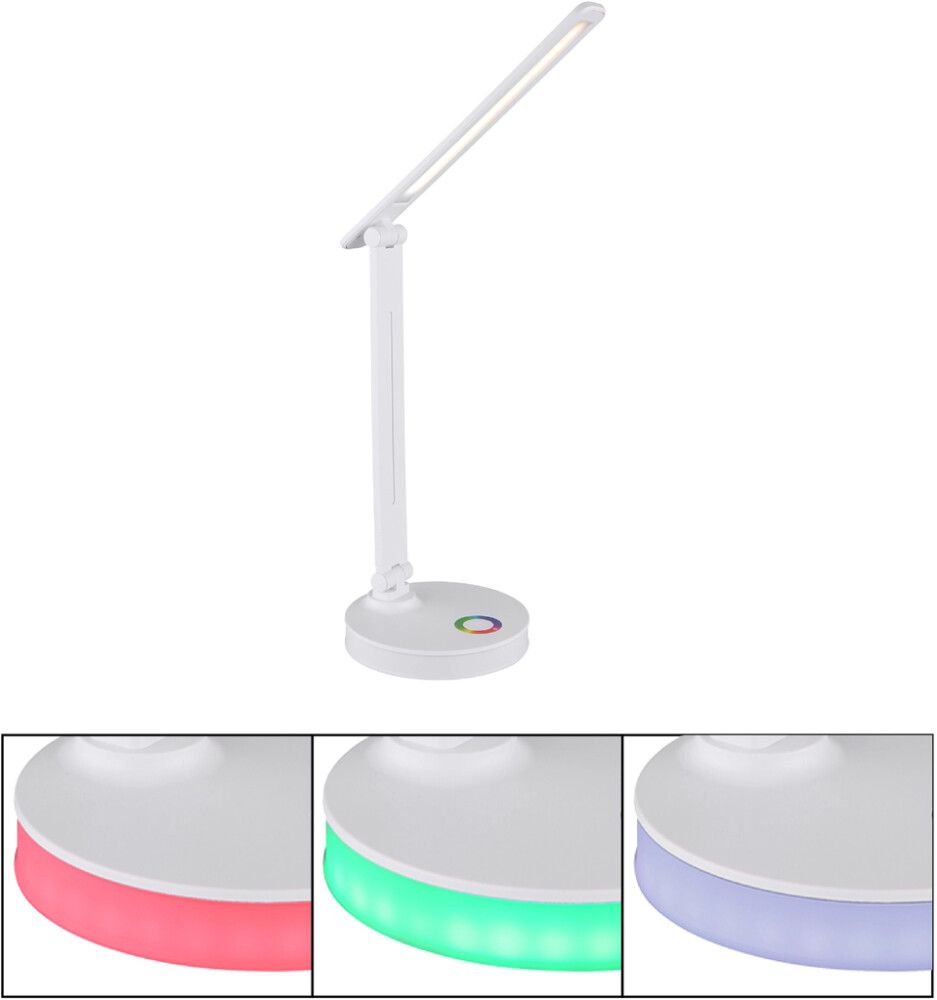 LED-lauavalgusti Globo Geraldo 28 cm RGB