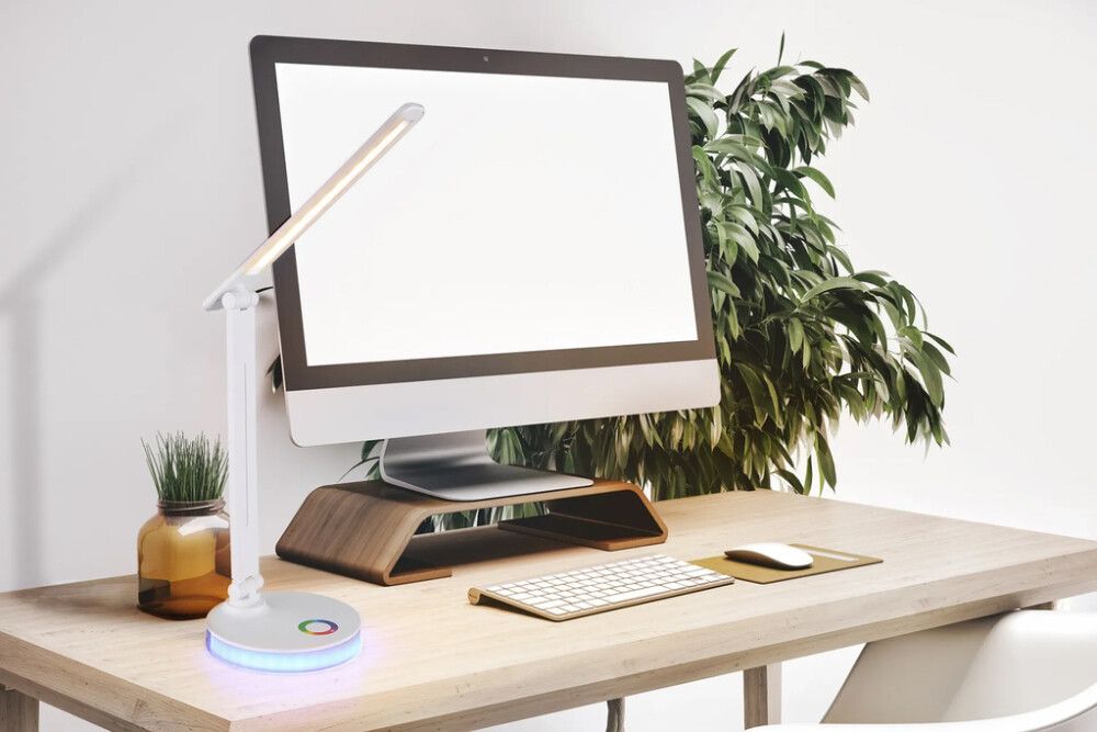 LED-lauavalgusti Globo Geraldo 28 cm RGB