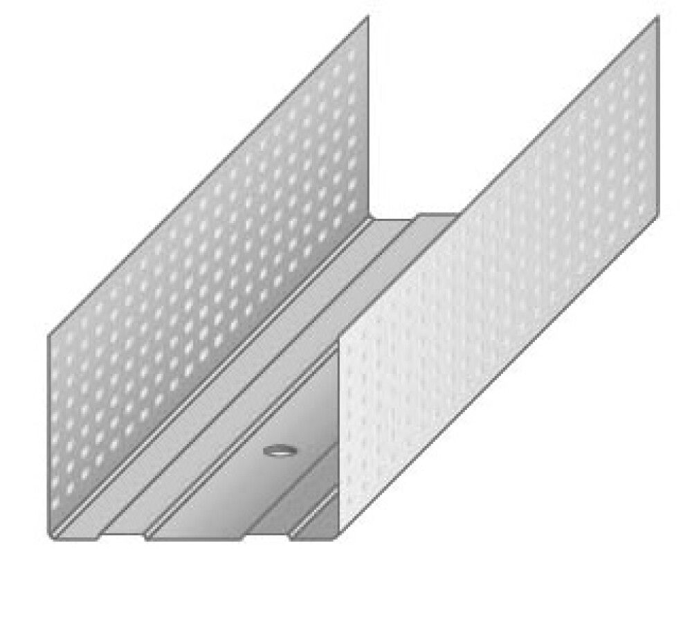 Metallkarkassi horisontaalprofiil HP-66/37, 3000 mm