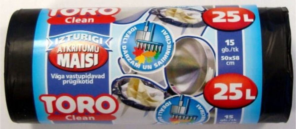 Prügikott  25 l, 15 tk/pk