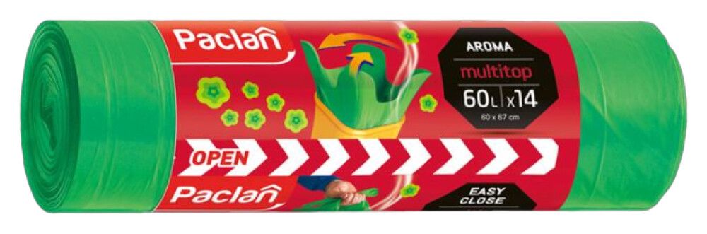 Prügikott seotav 60 l 14 tk/pk, lõhnastatud
