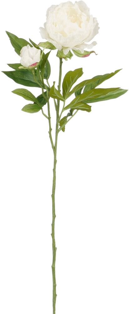 Kunstlill Pojengi oks 66 cm, valge