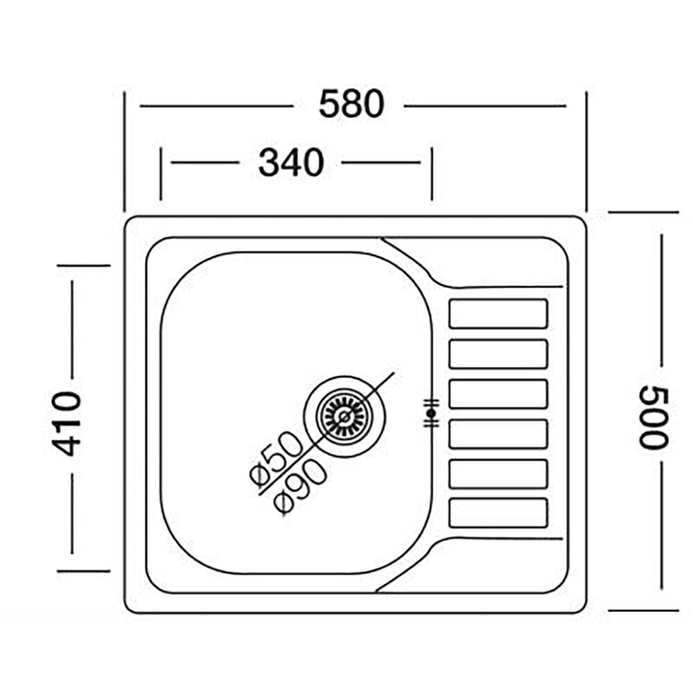 Köögivalamu Triton 50 x 58 cm
