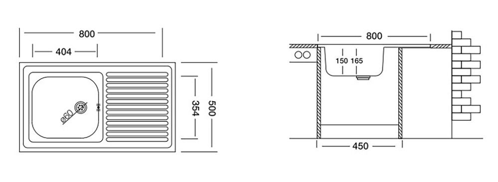 Köögivalamu Kromevye S116 vasak
