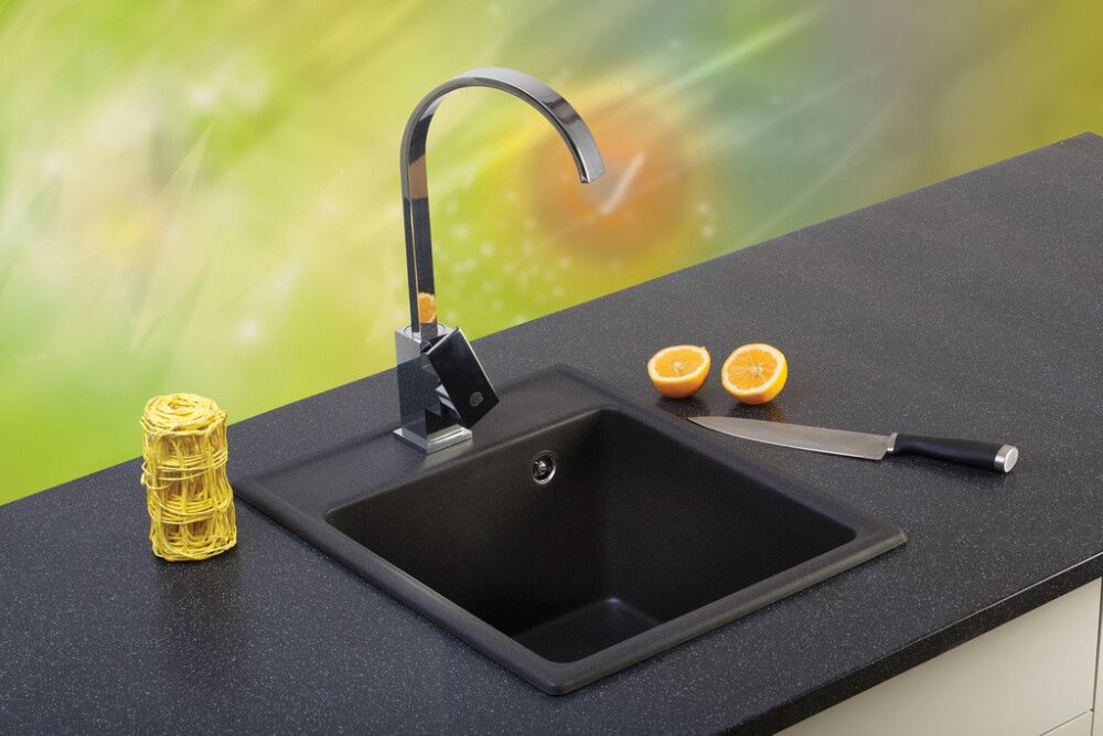 Köögivalamu Aqualine XQuadro 40 x 50 cm must