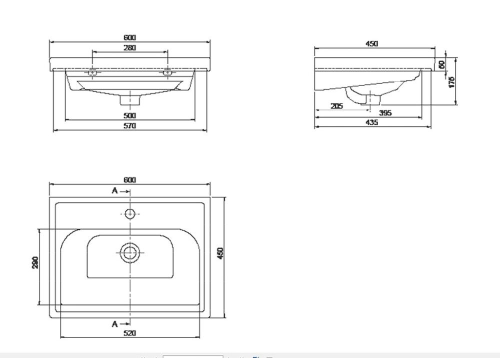 Valamukapp valamuga Aquarodos Elite 60 cm valge