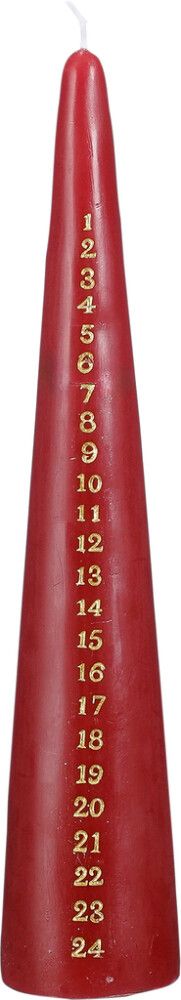 Lauaküünal jõulukalender valik 30 cm, punakasroheline