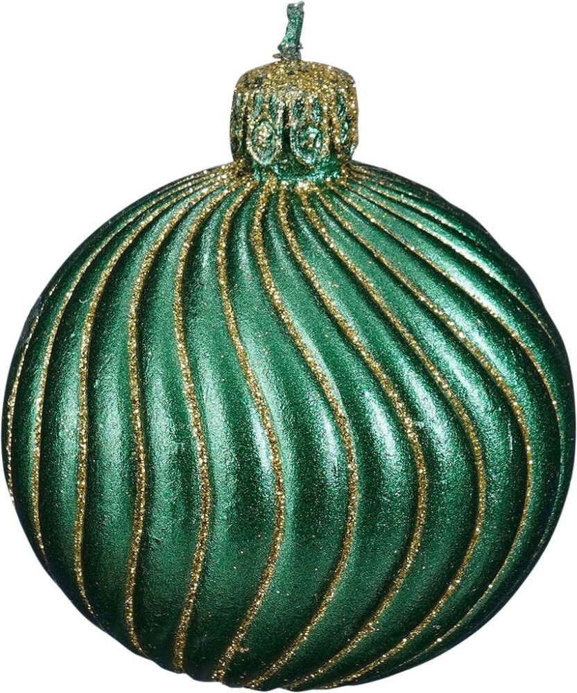 Küünal jõulukuuse ehe valik7,5 cm 2 tk/pk, punaroheline