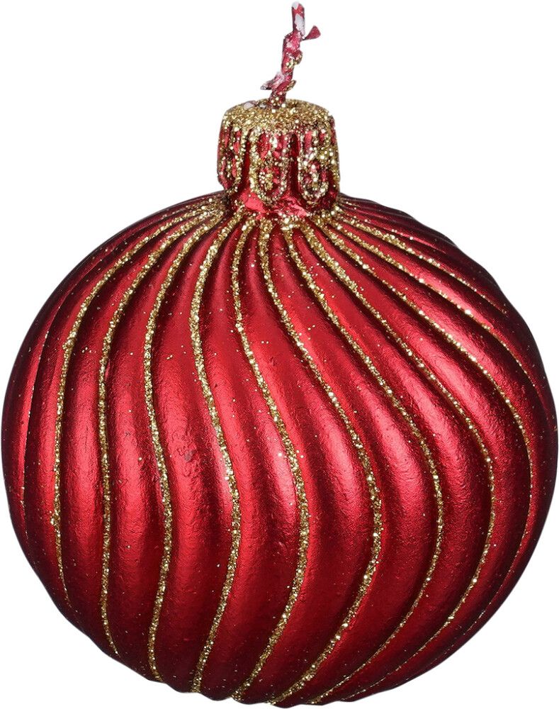 Küünal jõulukuuse ehe valik7,5 cm 2 tk/pk, punaroheline