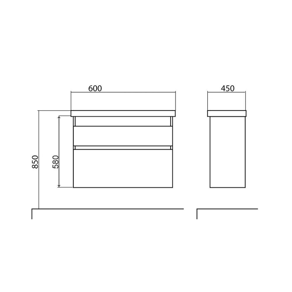 Valamukapp valamuga Aquarodos Elite 60 cm hall