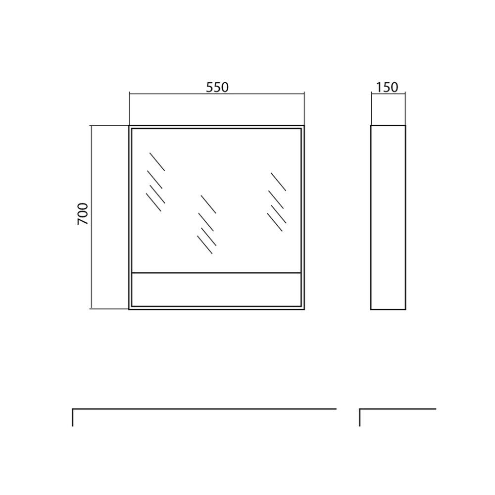 Peegelkapp Aqua Rodos Edda