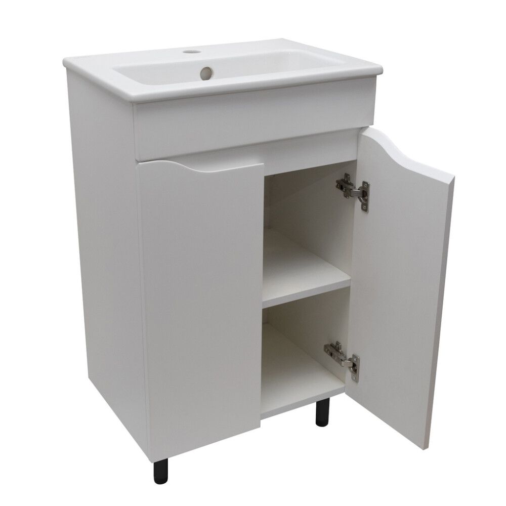 Valamukapp Aqualine Premium Plus Slim 50 cm matt valge