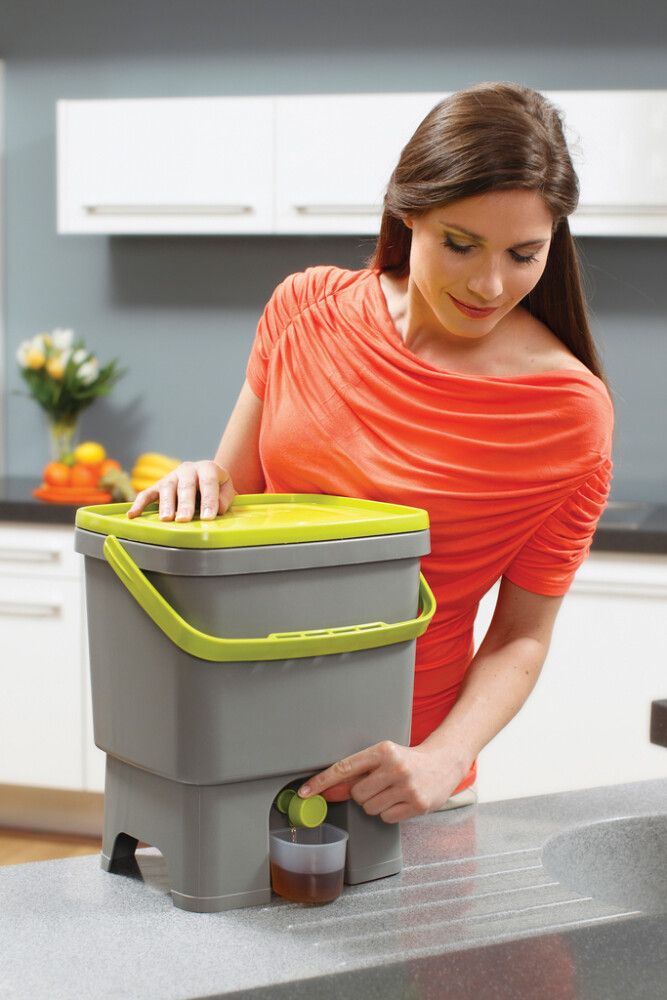 Köögikomposter BioProffa Bokashi Organko must/roheline