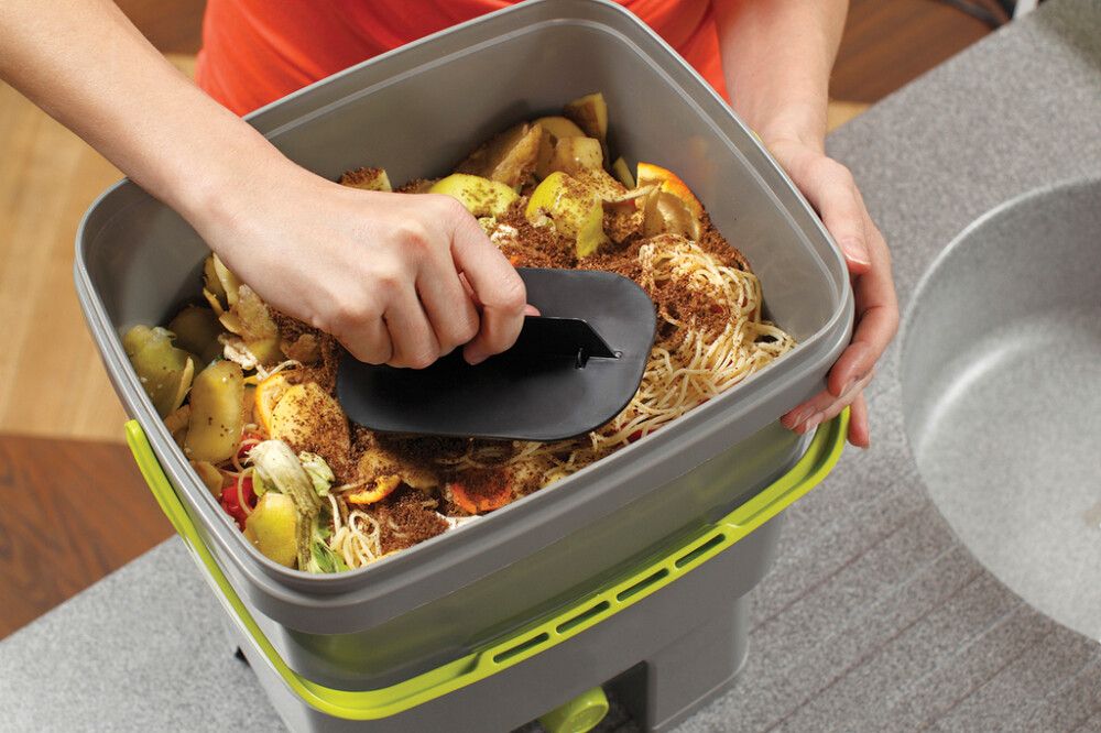 Köögikomposter BioProffa Bokashi Organko must/roheline