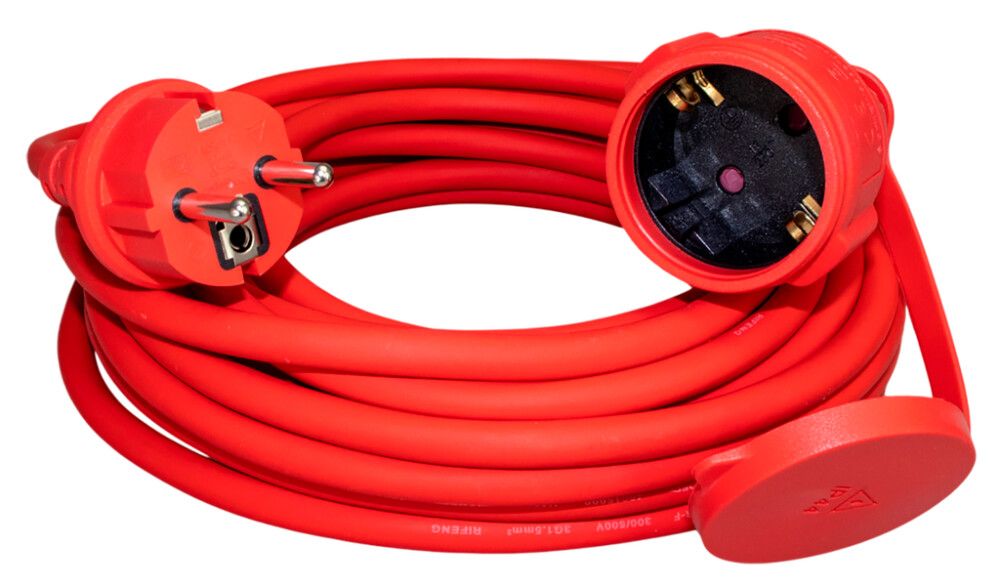 Pikendusjuhe Harju 1-os 5 m IP44 punane 500 cm