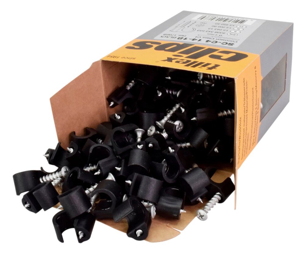 Kruvikinnitus Tillex SC 14–18, 5 × 40 mm must 100 tk/pakis